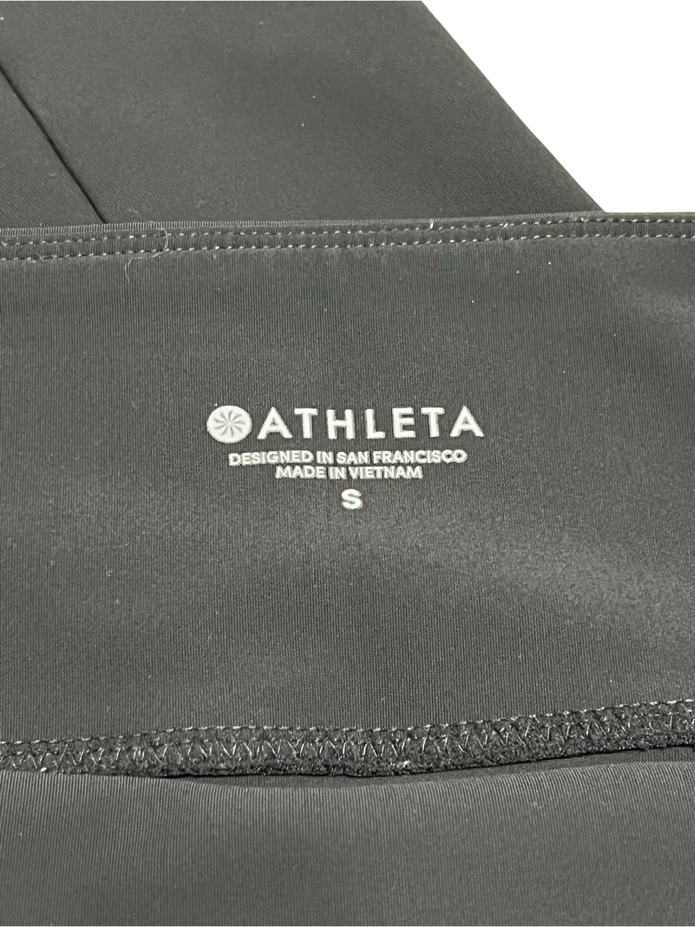 ATHLETA BLACK STELLAR CROPPED zip pocket pants 25” inseam like new size SMALL - Picture 10 of 10